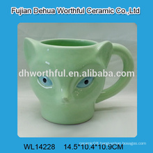 2016 most popular design ceramic water cup in fox shape